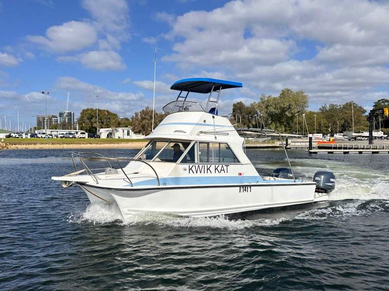 Shark Cat 24 foot DUAL HELM on Trailer