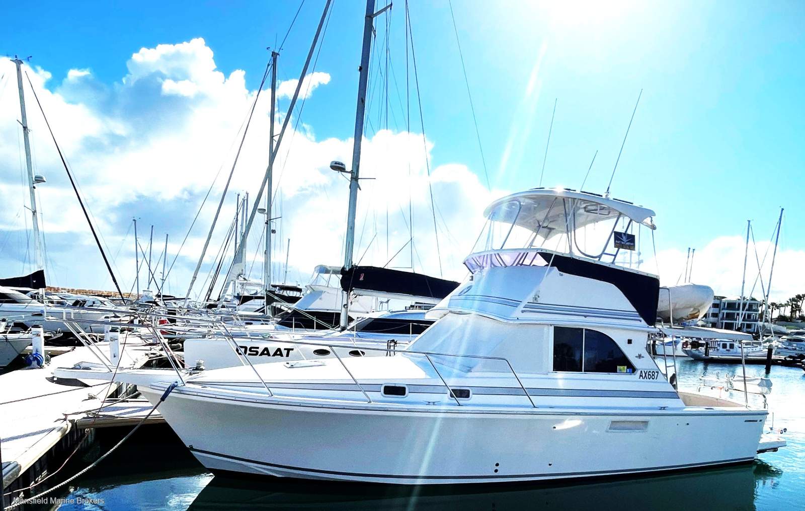 Caribbean 35 Flybridge Cruiser Mk II immaculate