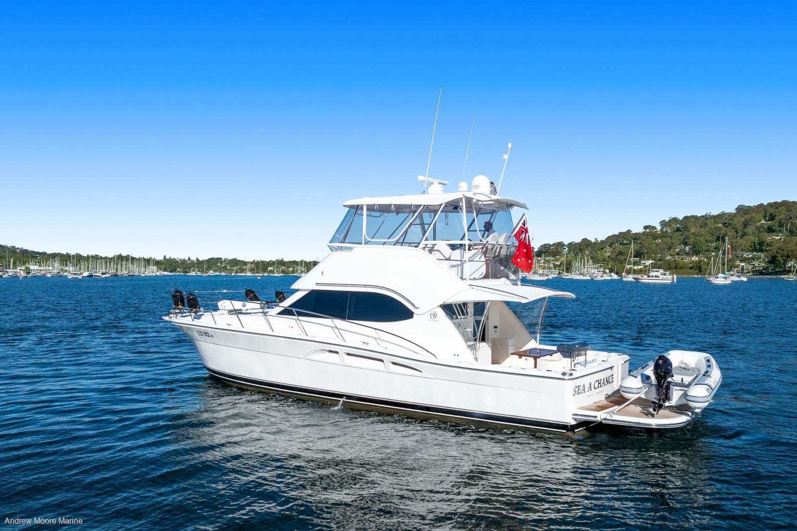 Riviera 47 Flybridge - Hydraulic swim platform