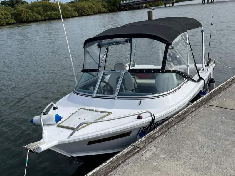 Quintrex 430 Fishabout 2022 Model with Near New Trailer and 60HP Yamaha