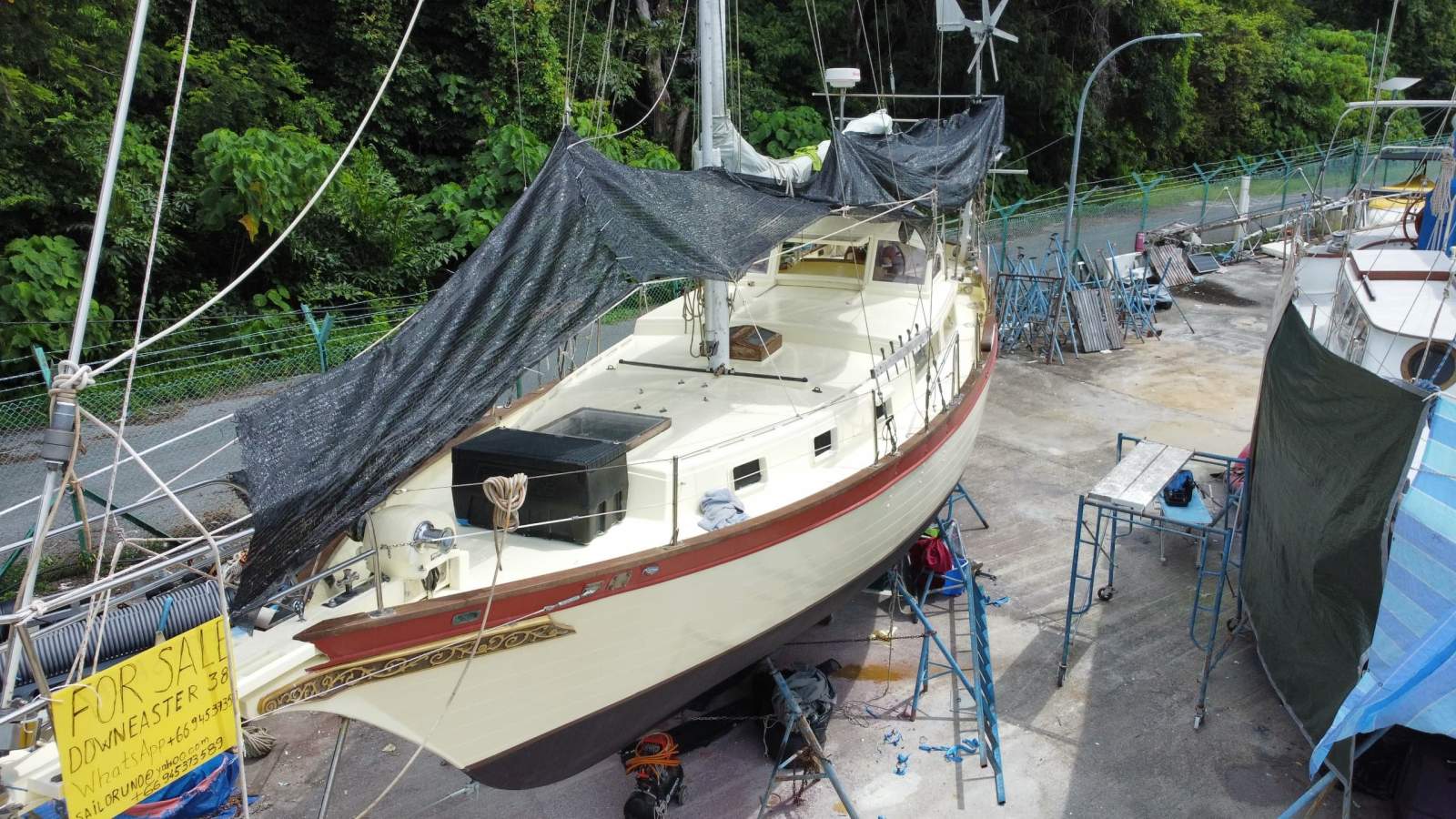 Downeaster 38 Blue Water Cruising boat, Cutter rig