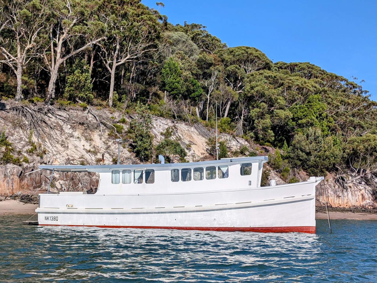 45 ft Trawler style cruiser:Cooper Rose starboard side