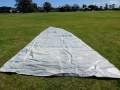 Main and jib were fitted to 33ft light displacement Uffa Fox Flying Twenty