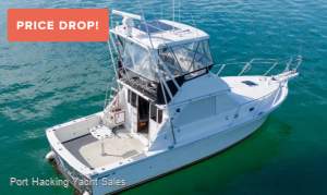 Caribbean 35 Flybridge Cruiser Diesel powered shaft driven