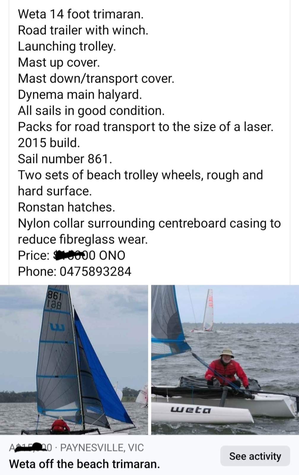 Weta Trimaran
