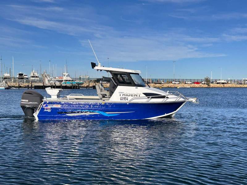 Quintrex 610 Trident Hardtop " BOATHOUSE STORAGE RACK available and TRAILER "