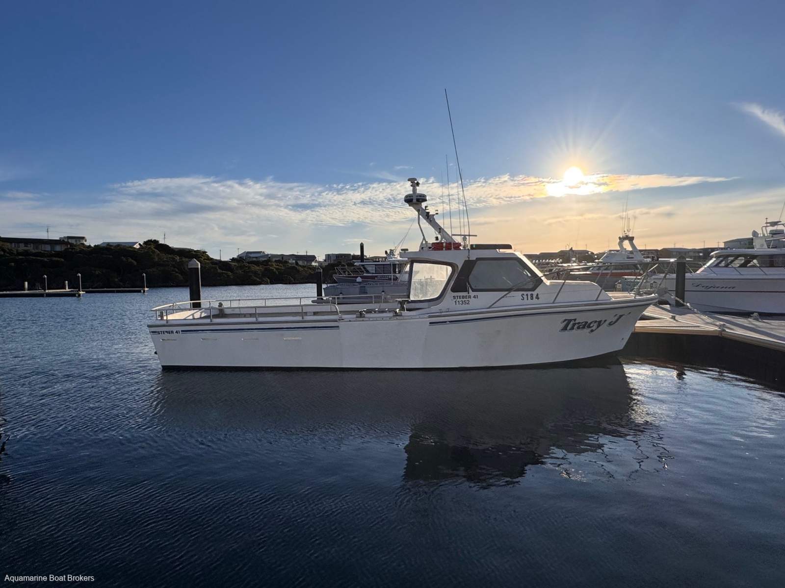Steber 41 Cray Fishing Vessel Near New C7 Caterpillar