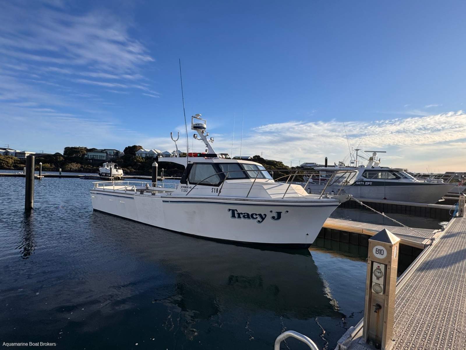 Steber 41 Cray Fishing Vessel Near New C7 Caterpillar