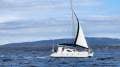 Maxim 380:Under way with new headsail.