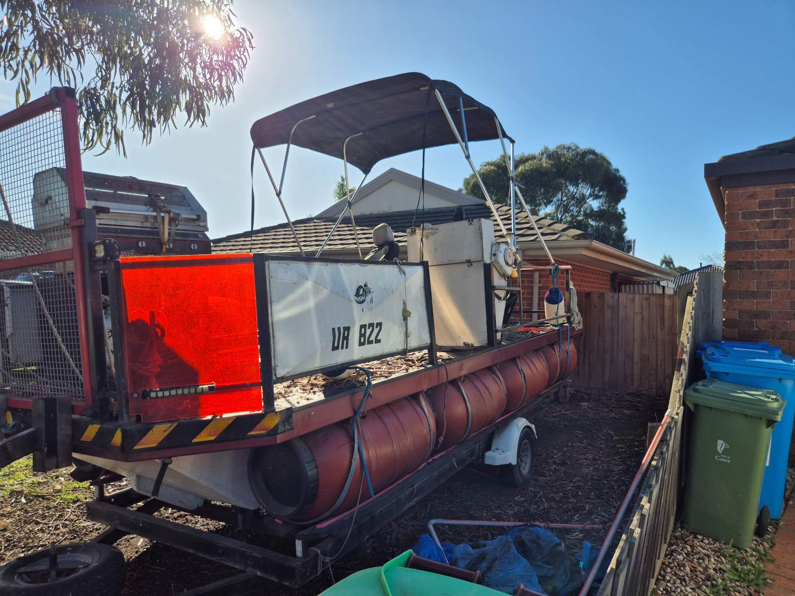 Custom Home made pontoon boat