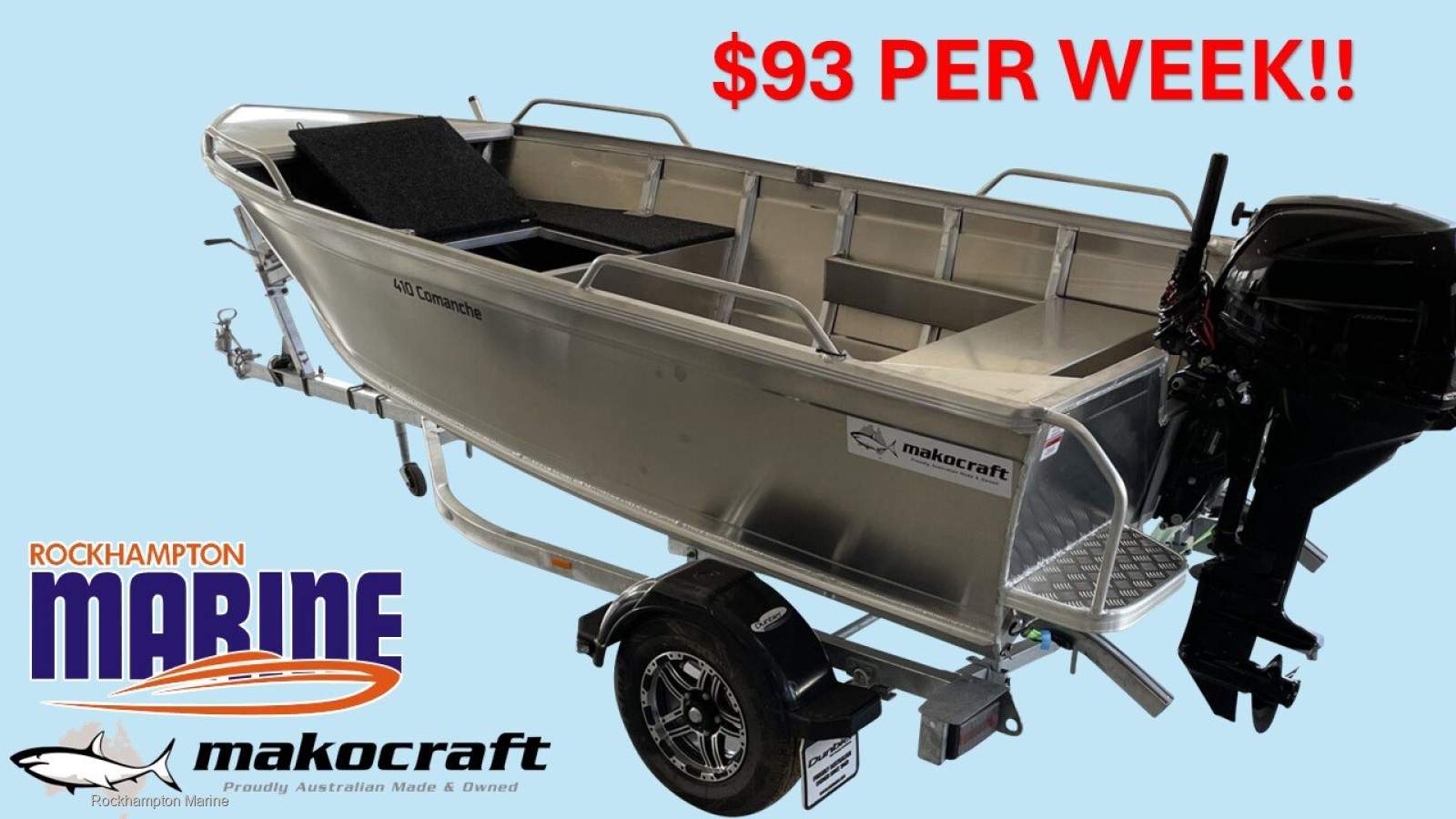 Makocraft 410 Comanche B, M, T PACKAGE FROM ROCKHAMPTON MARINE!!