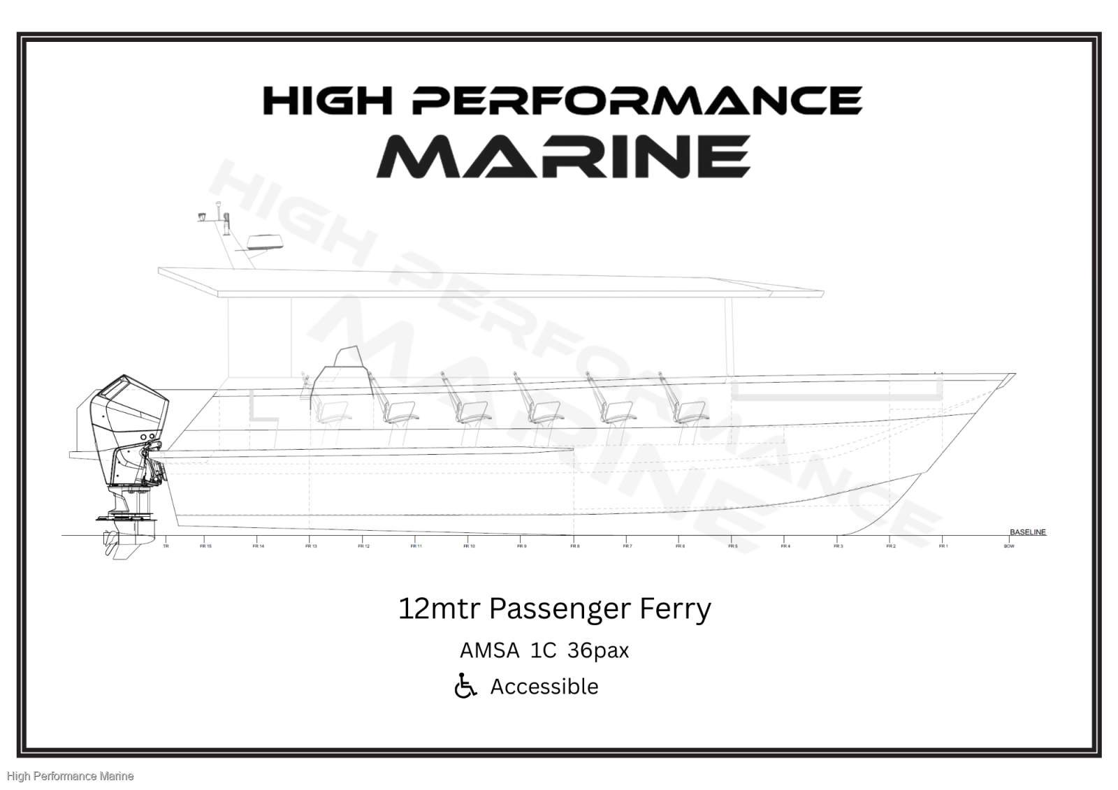 High Performance Catamarans Titan 12 Commercial Passenger Ferry Available November 2025