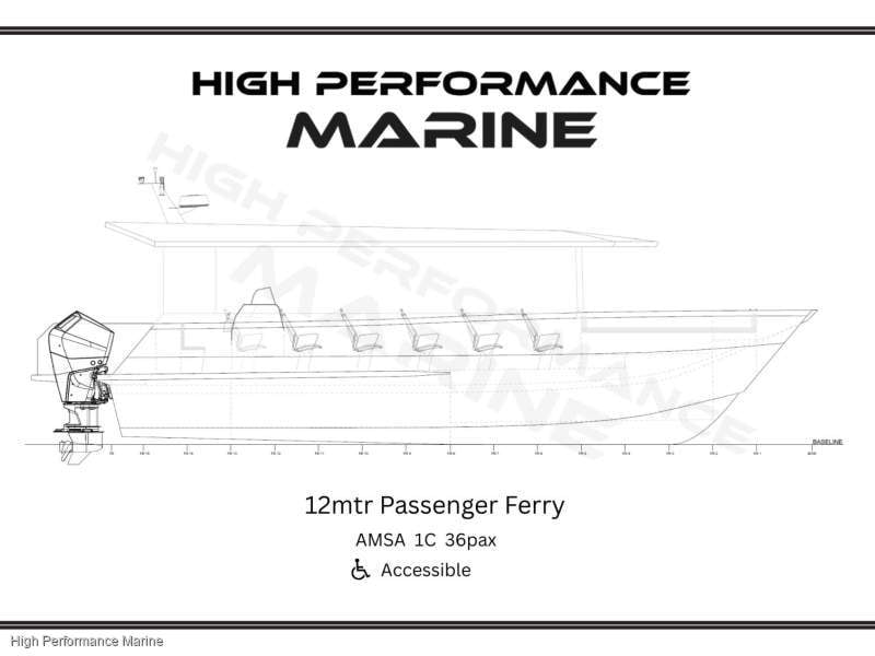 High Performance Catamarans Titan 12 Commercial Passenger Ferry Available November 2025