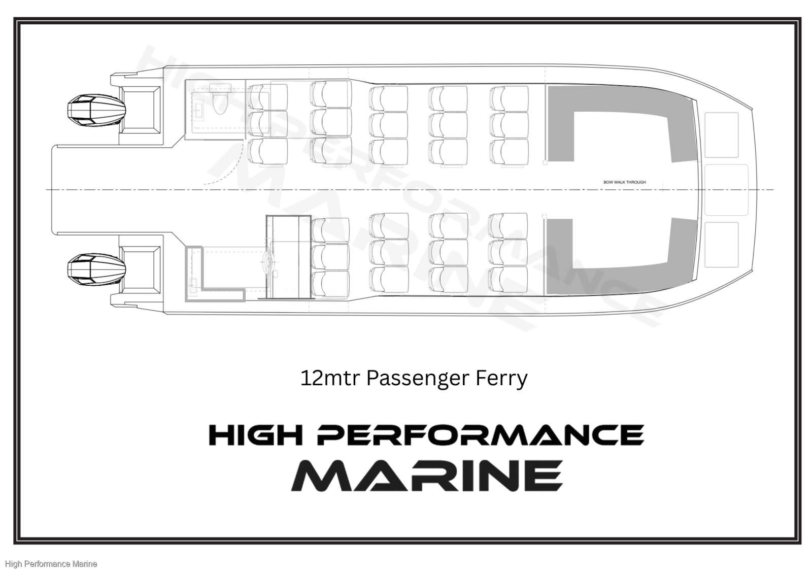 High Performance Catamarans Titan 12 Commercial Passenger Ferry Available November 2025