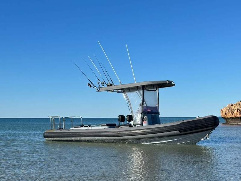 Gemini 7.8 Diesel jet powered rib centre console