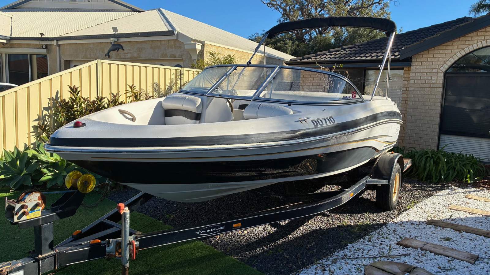 Tahoe Q4 on registered trailer