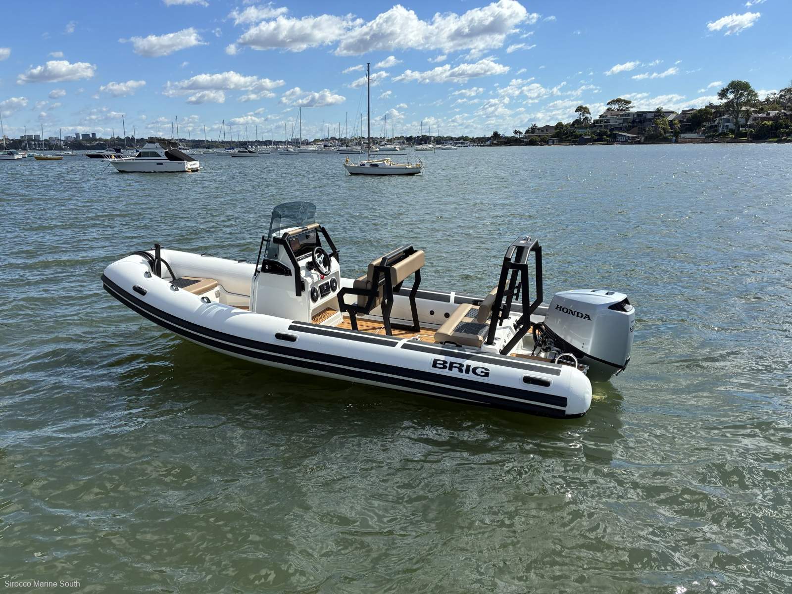 Single Rib Console New Brig Navigator 20 fibreglass centre console rib with hypalon tubes ...