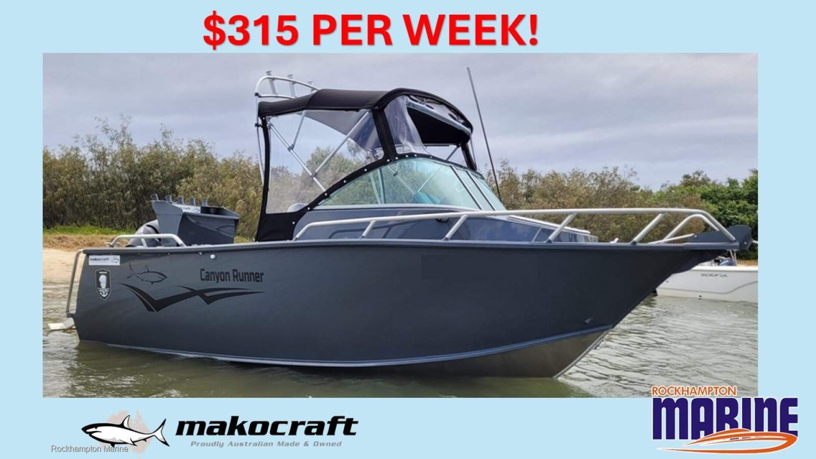 Makocraft 531 Canyon Runner B, M, T PACKAGE FROM ROCKHAMPTON MARINE!!