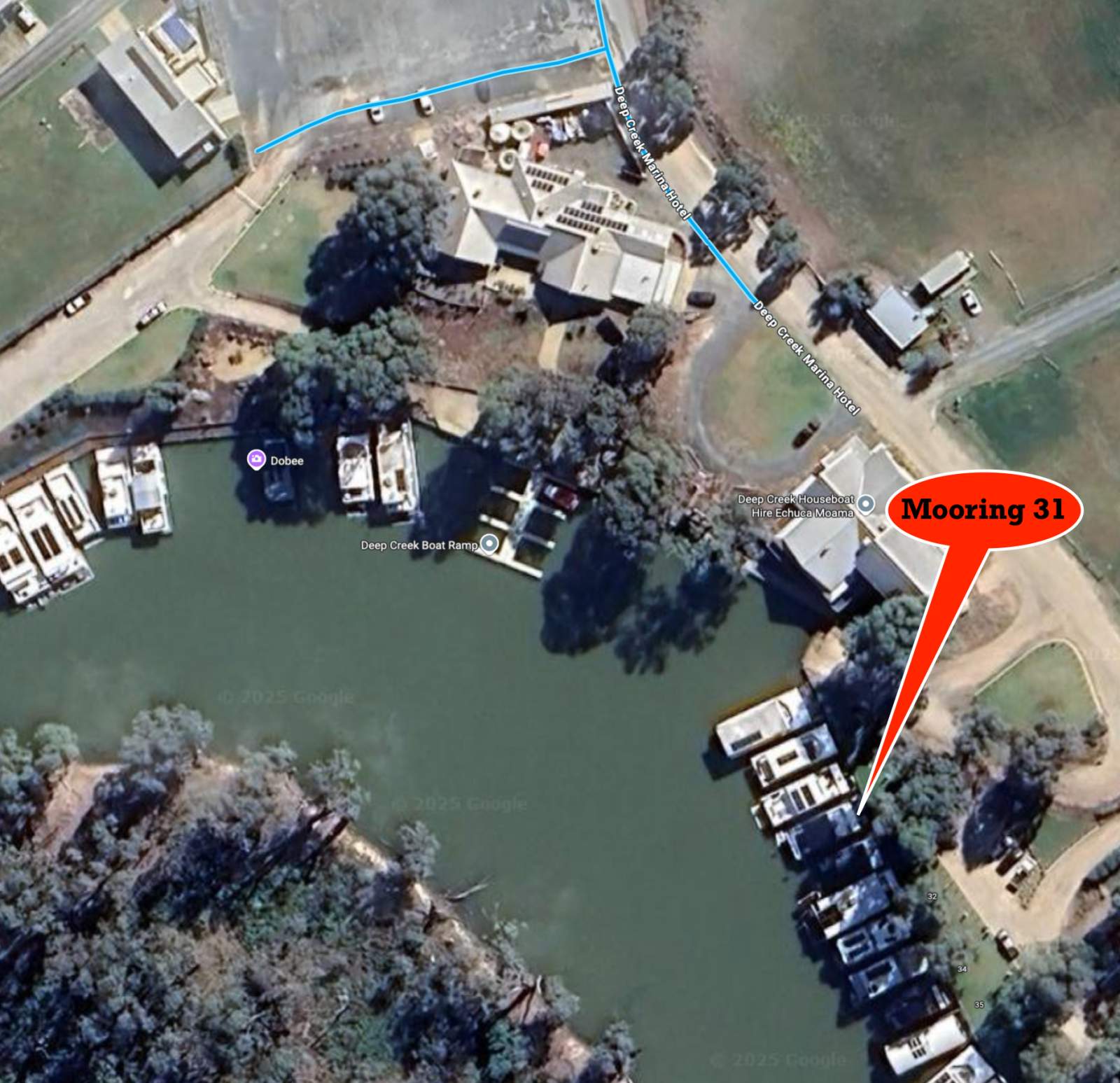 Mooring for Sale Deep Creek and Waterfront Marina Murrya River Moaoma
