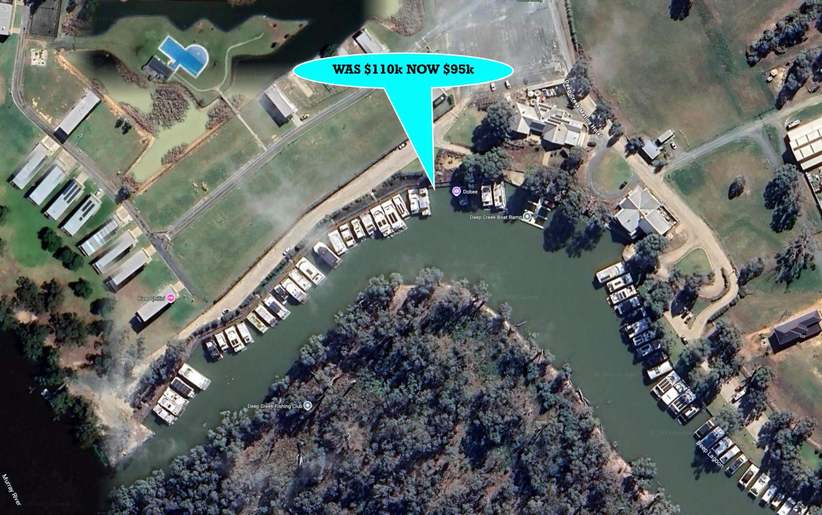 Mooring for Sale Deep Creek and Waterfront Marina Murrya River Moaoma
