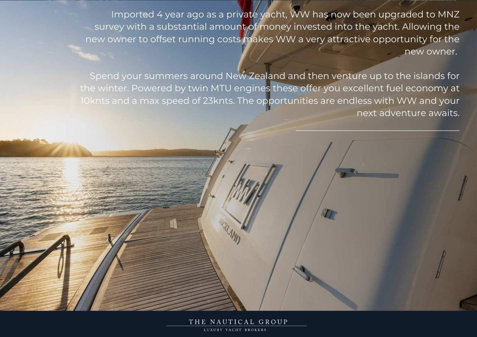 Johnson Motor Yacht 88 Ft | For Sale | The Nautical Group