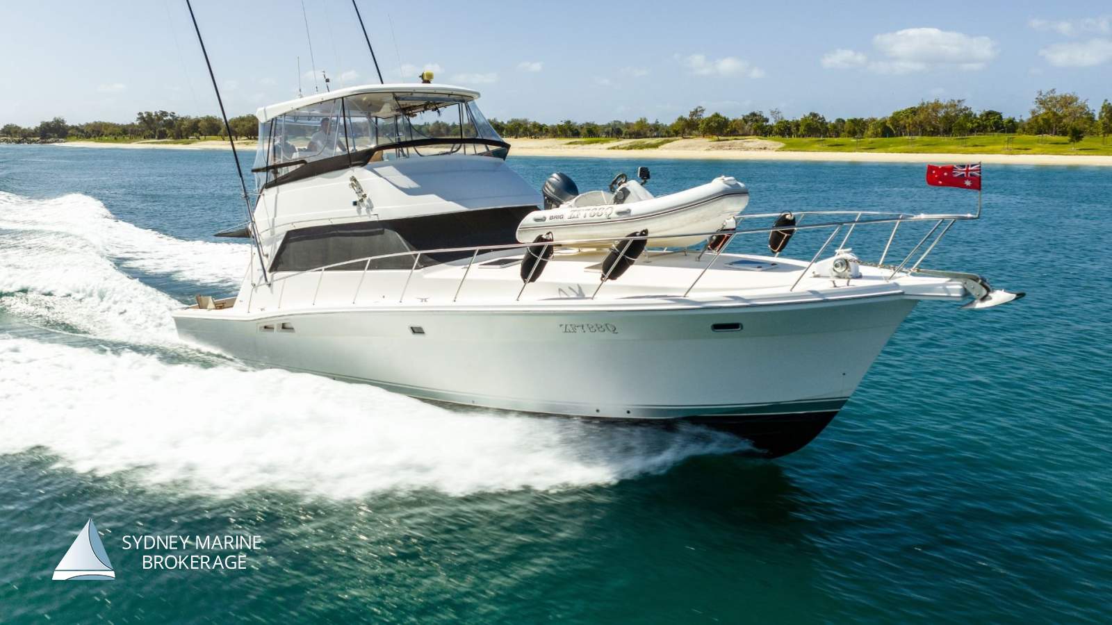 Riviera 48 Flybridge Open Flybridge:1 Sydney Marine Brokerage Riviera 48 Open Flybridge For Sale