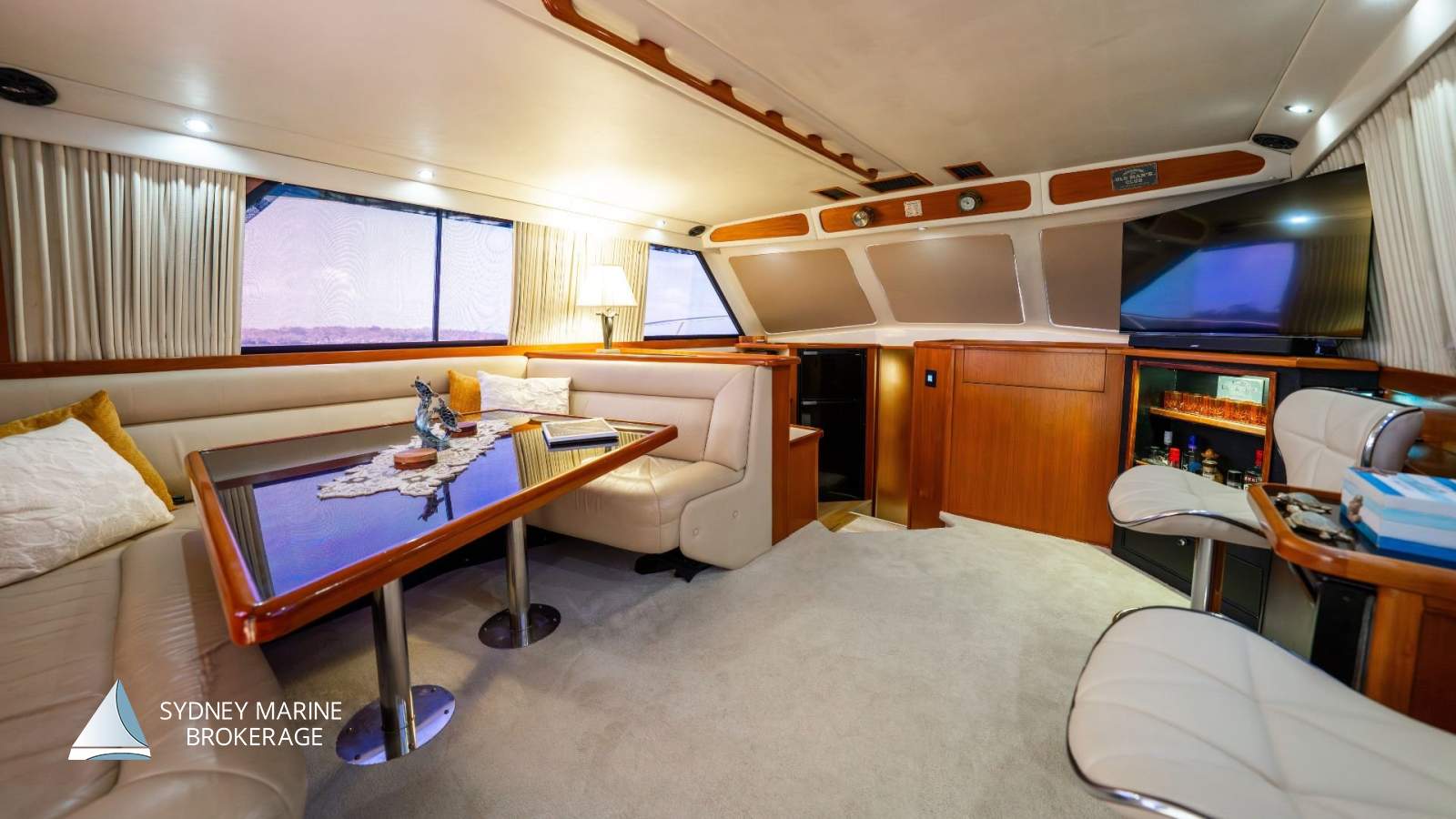 Riviera 48 Flybridge Open Flybridge:3 Sydney Marine Brokerage Riviera 48 Open Flybridge For Sale