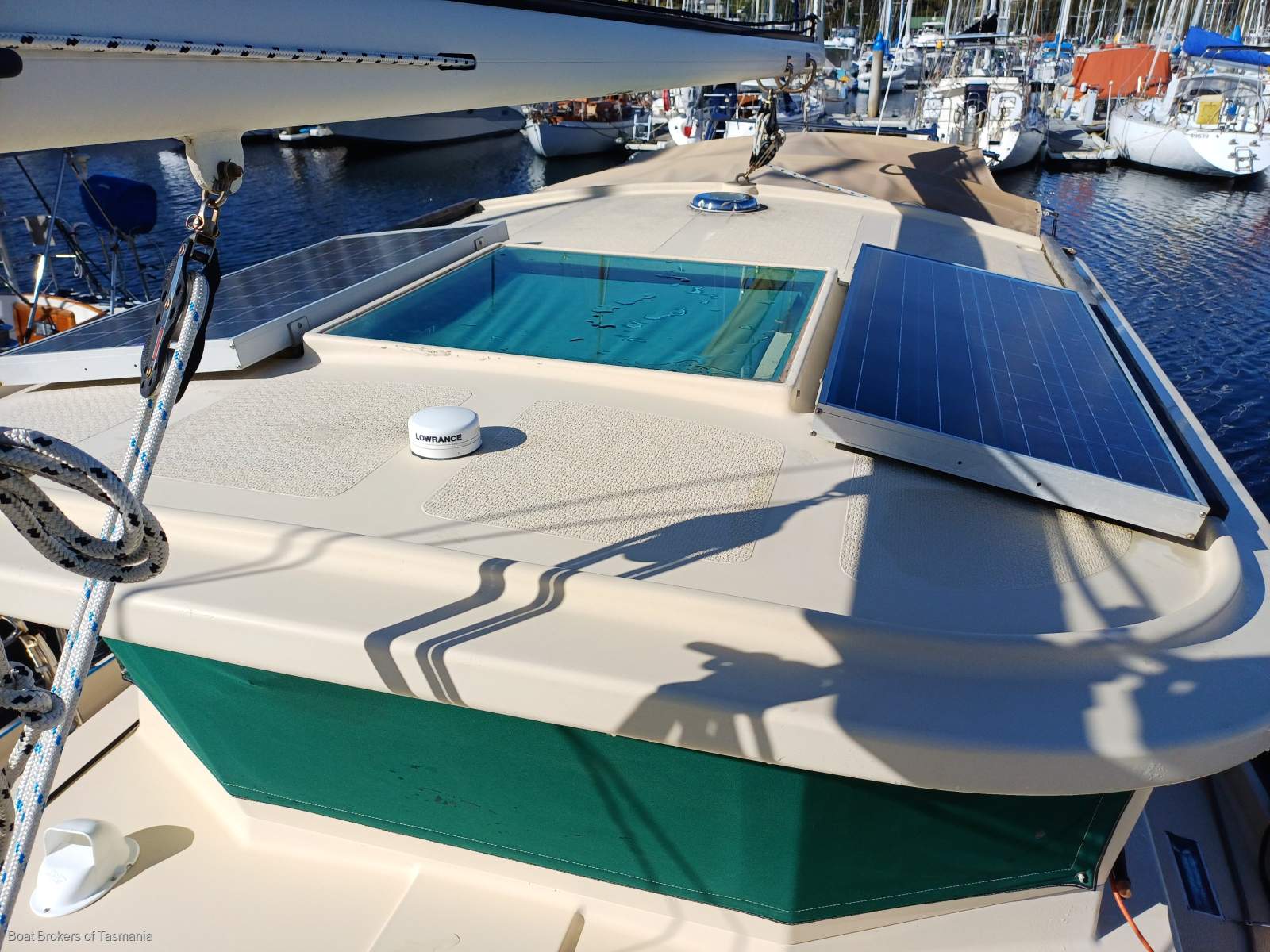 Doubloon Fisher 32 Strong fibreglass motorsailer with lots of extras Boat Brokers of Tasmania