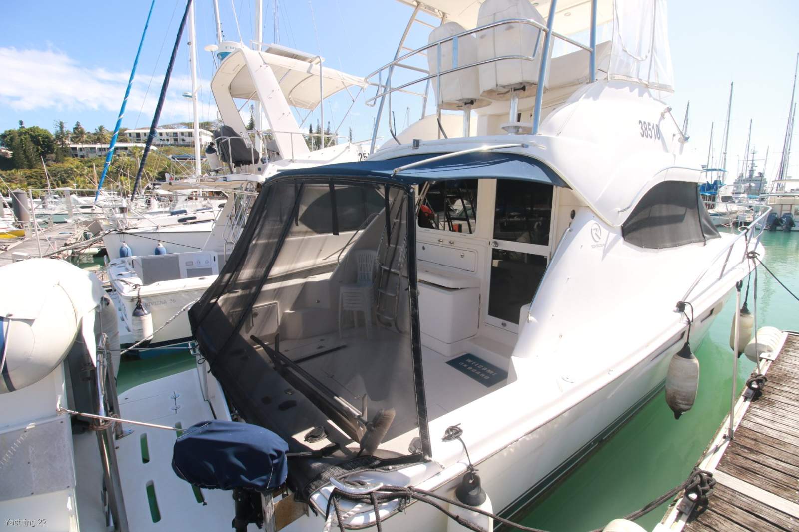 Riviera 38 Open Flybridge Low hours and in very good condition.