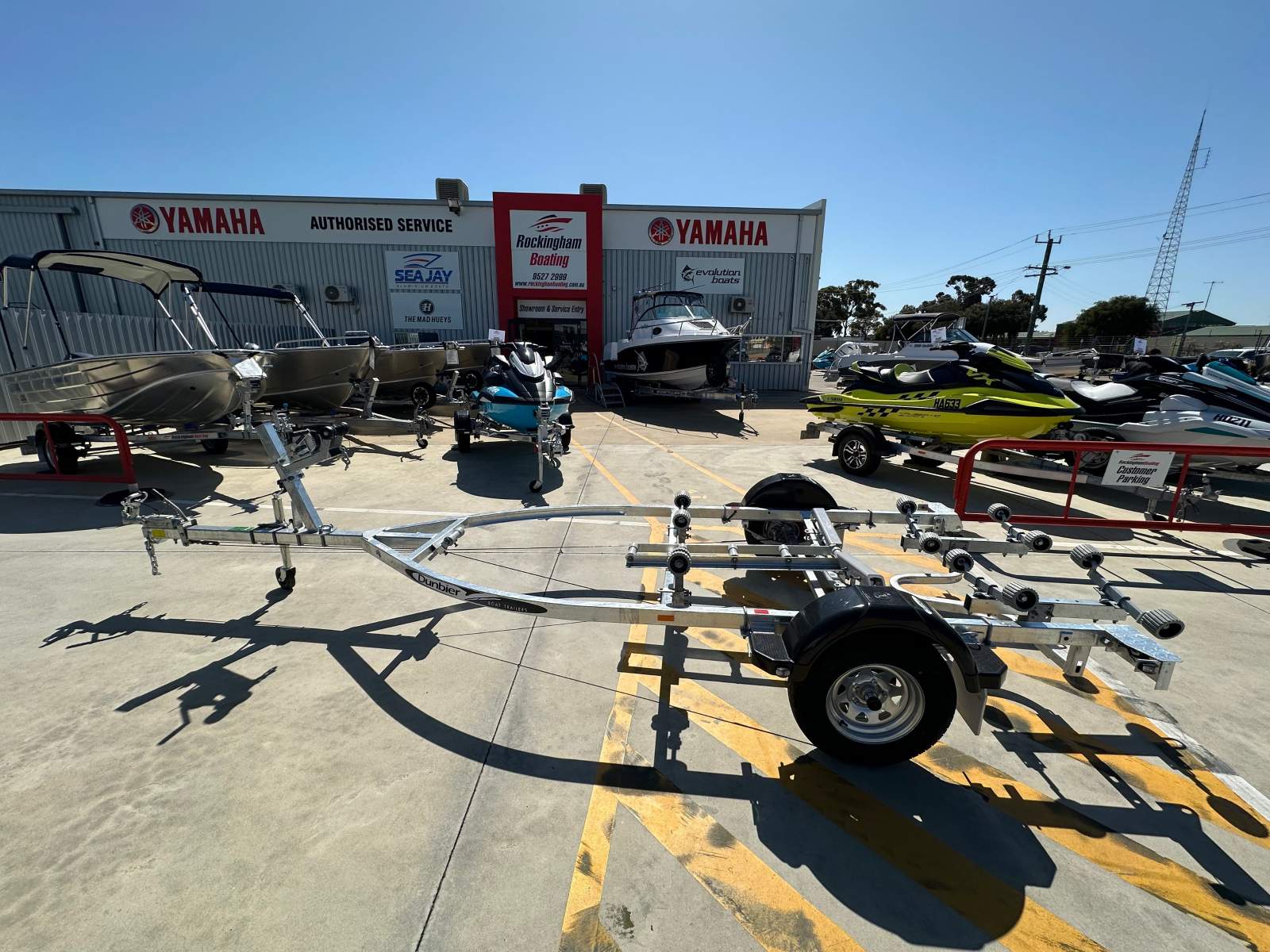 New 2025 Dunbier Rolla Matic Series 5.0m boat trailer