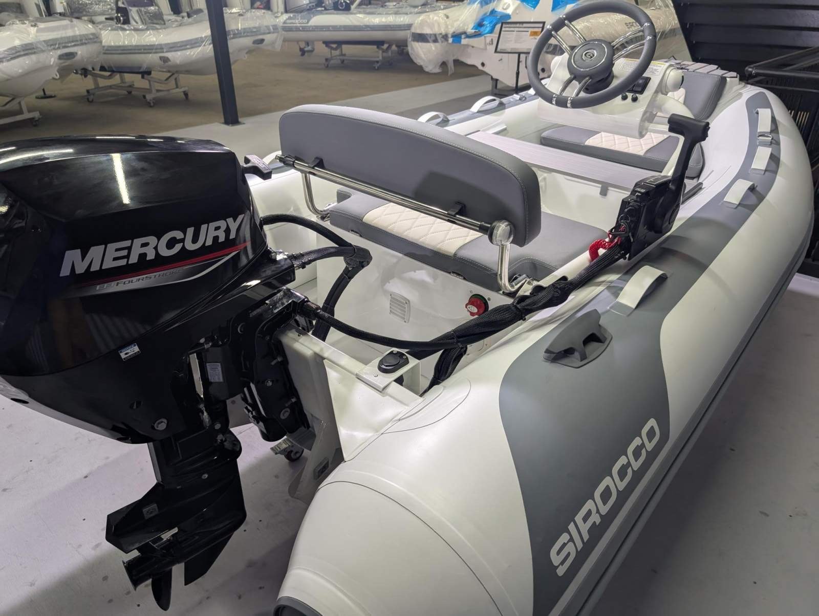 Sirocco A300Q RIB alloy Alloy centre console RIB with hypalon tubes