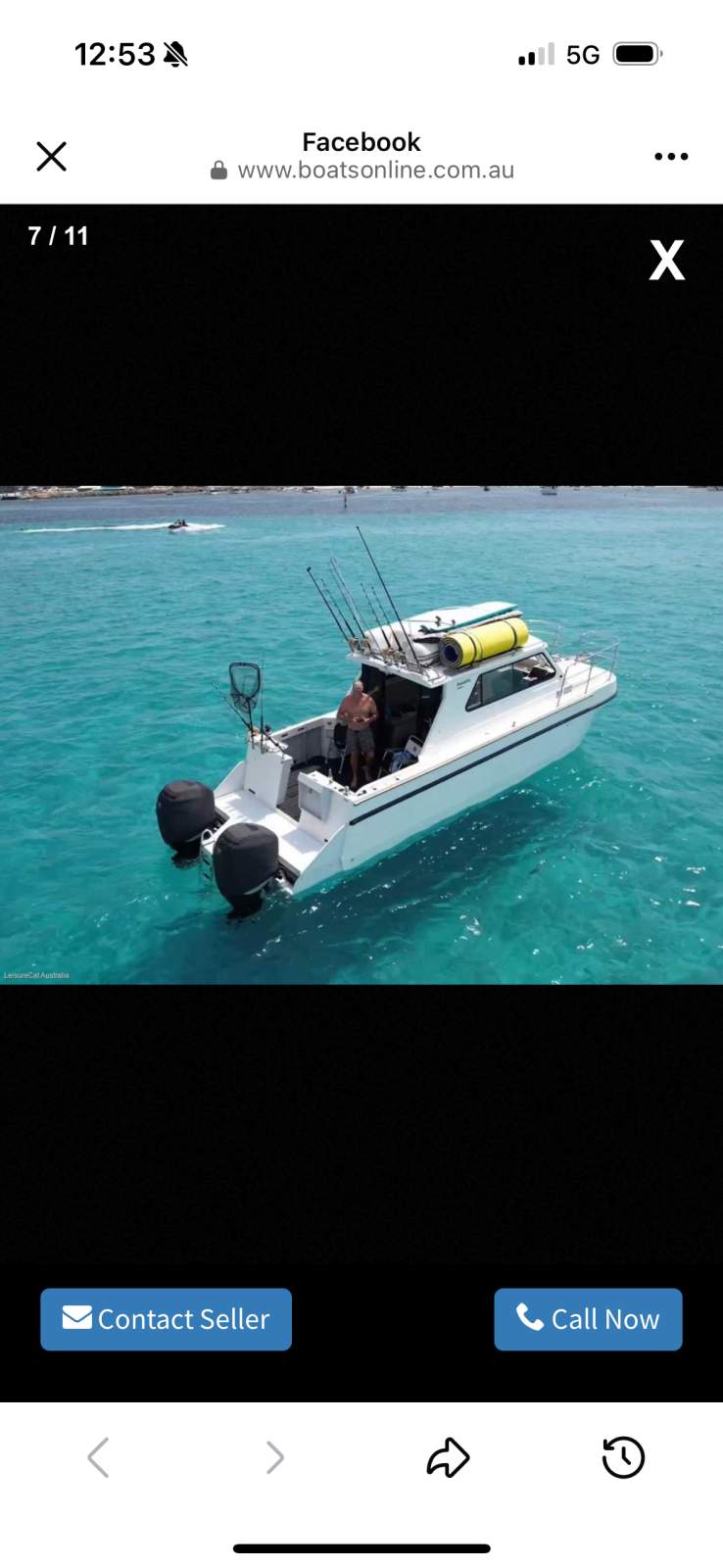 Leisurecat 9000 Custom Twin outboard