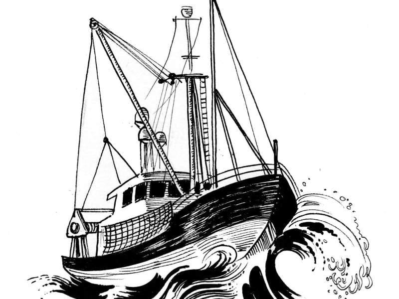 12 to 17m Spanish Mackerel fishing boat
