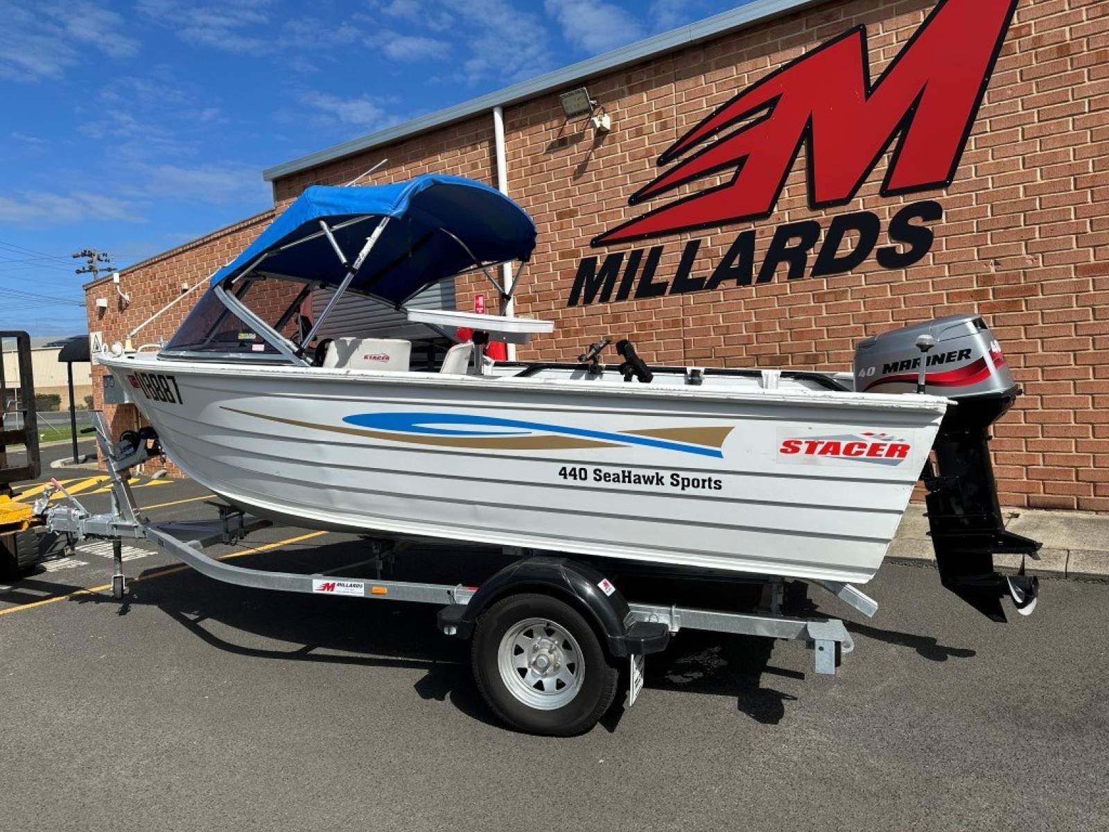 Stacer 440 Seahawk Sports With 2024 Trailer