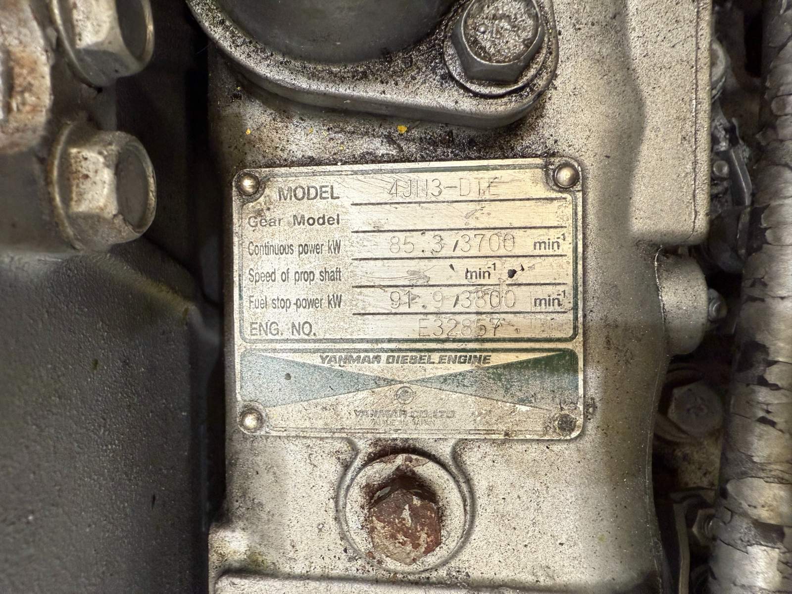 Yanmar 4JH3 DTE 125 HP