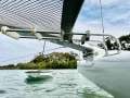 Dick Newick Trea 26 8m:swim ladder stowed