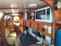 Custom:Looking forward from galley through saloon to forepeak