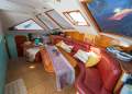Privilege 45 - Extensively Refit & Ready to Sail Anywhere:Pedestal mounted table allows changes of function