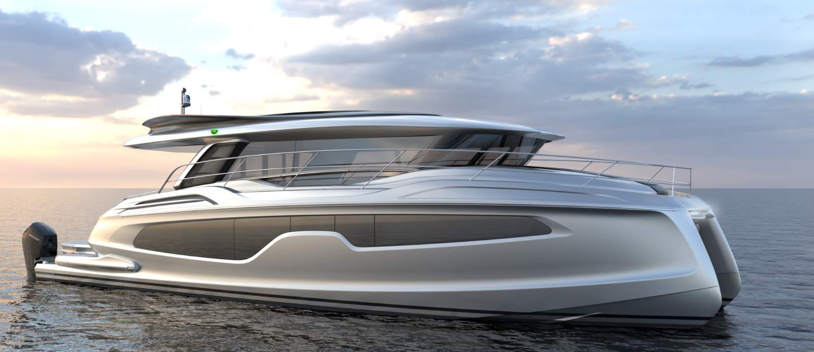 HH Catamarans HH55PC XXL Sedan 27kn cruise. 35+kn thrill, future of Power Cats