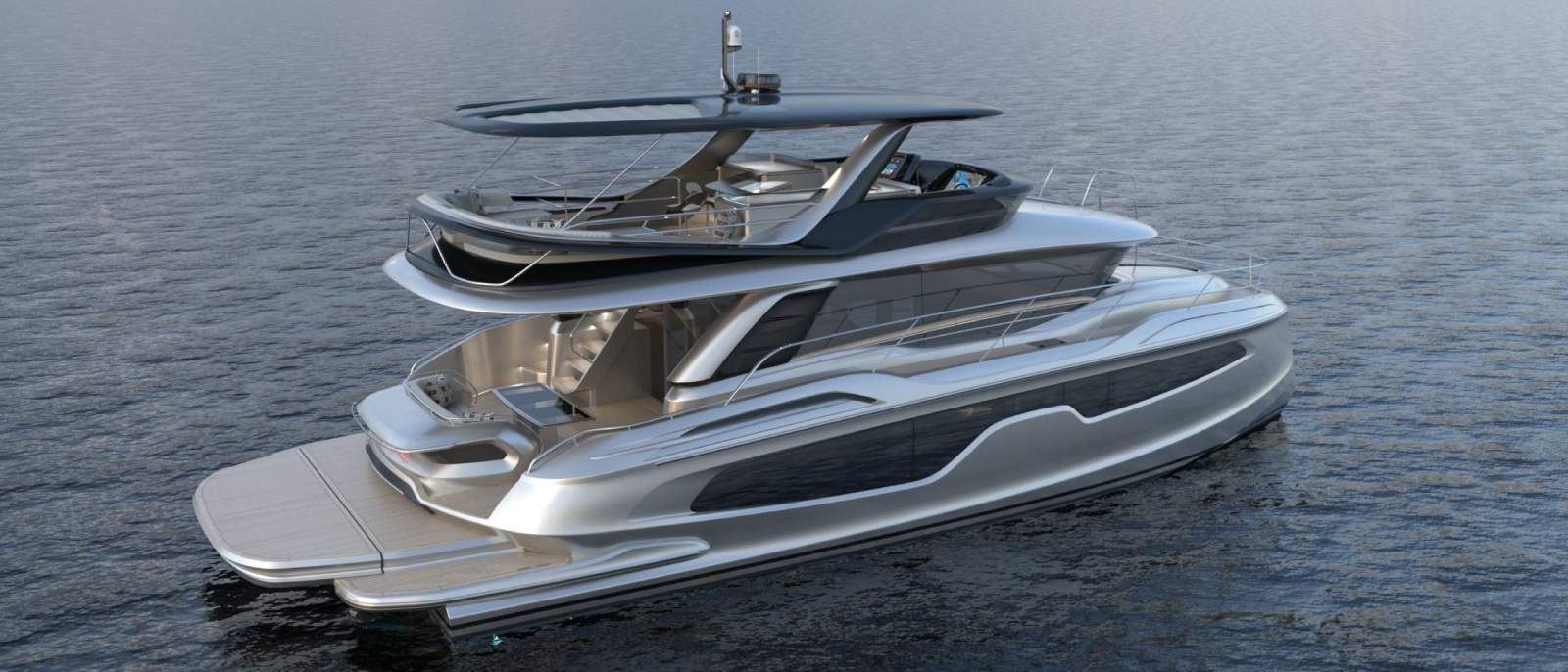 HH Catamarans HH55PC XXL Flybridge 27kn cruise. 35+kn thrill, future of Power Cats