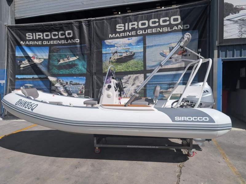 Sirocco Rib-Alloy 450 L Alloy centre console RIB with hypalon tubes