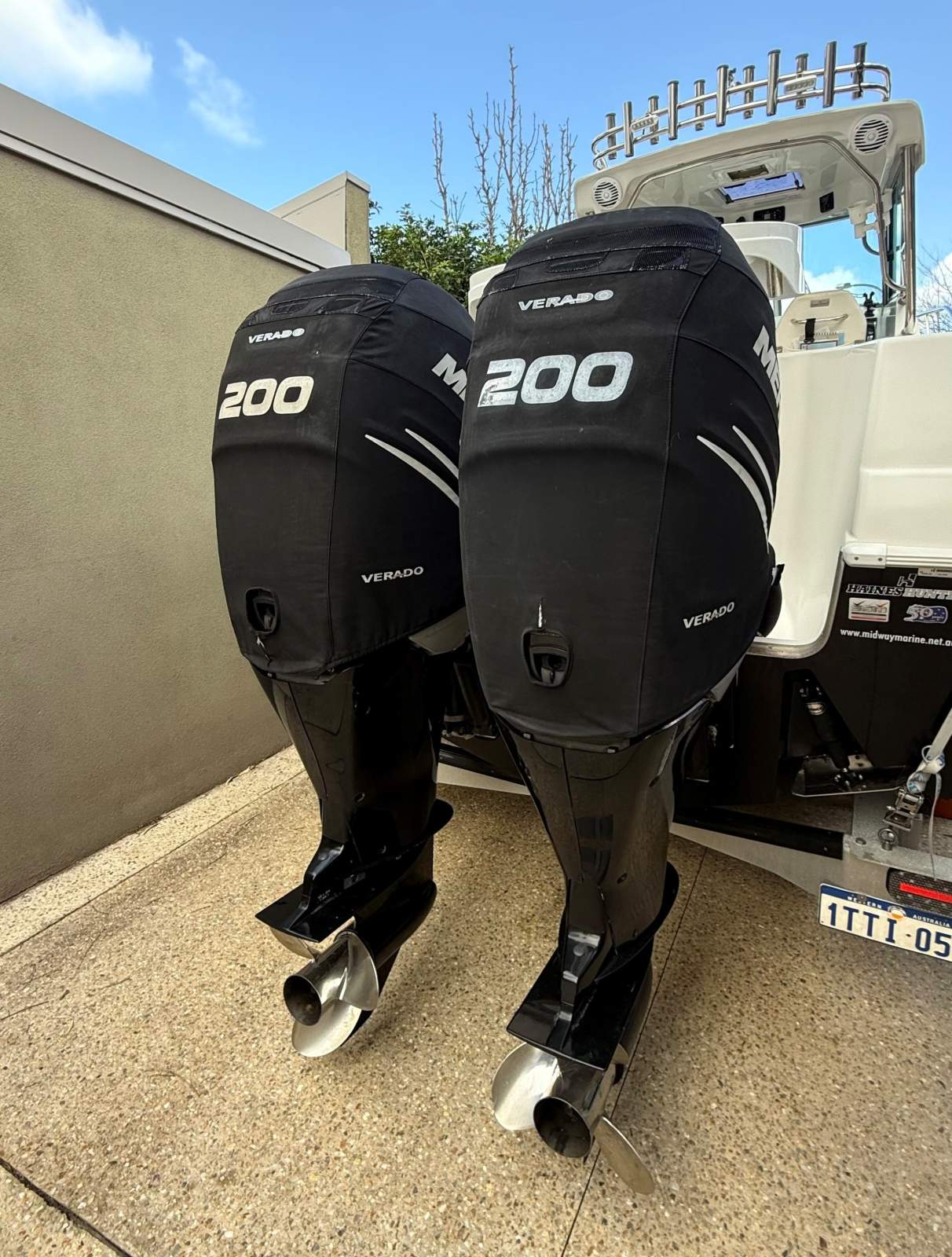 Mercury 200HP L6 Verado 2x Motors (2018)