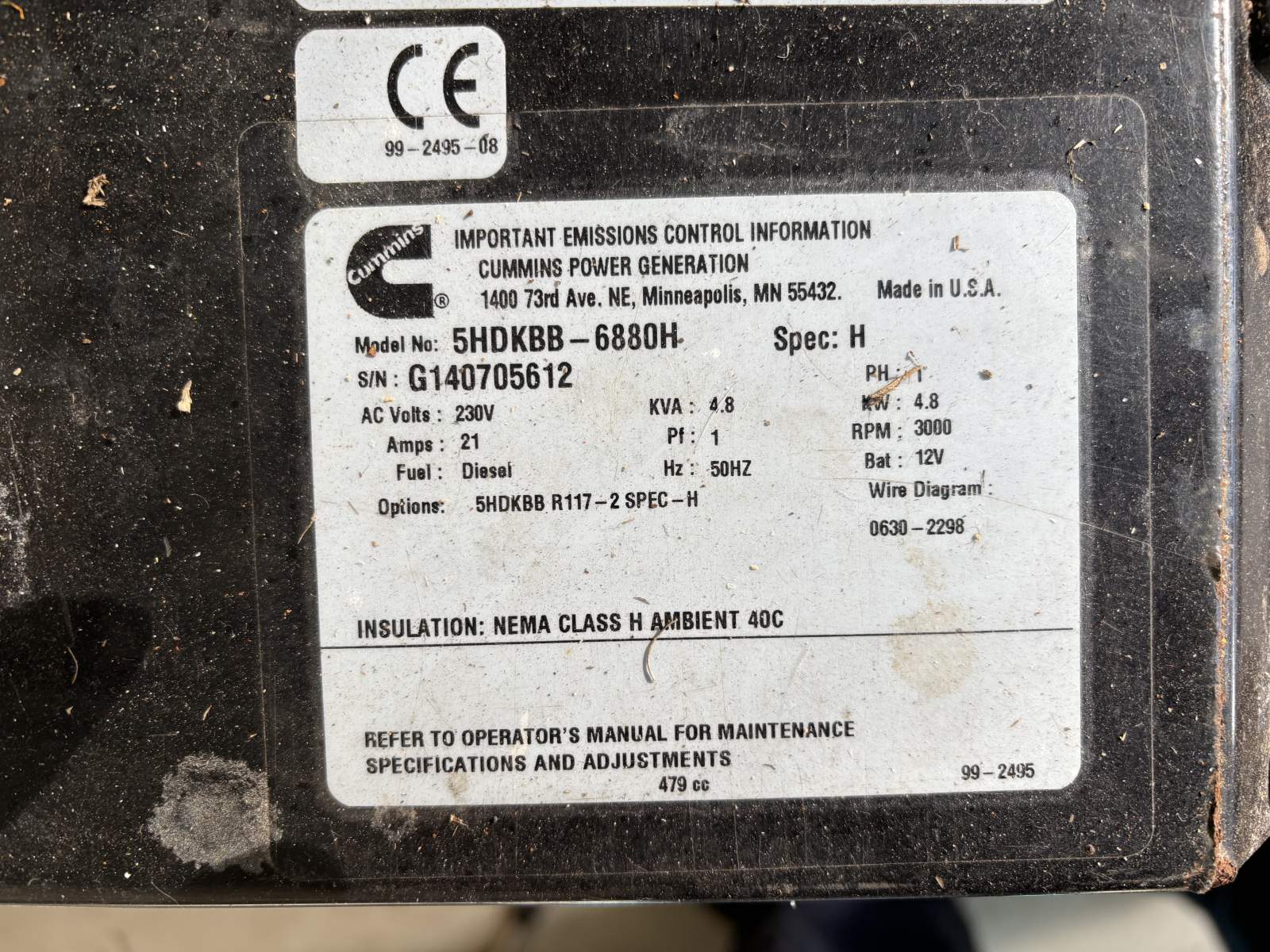 Cummins Onan Generator
