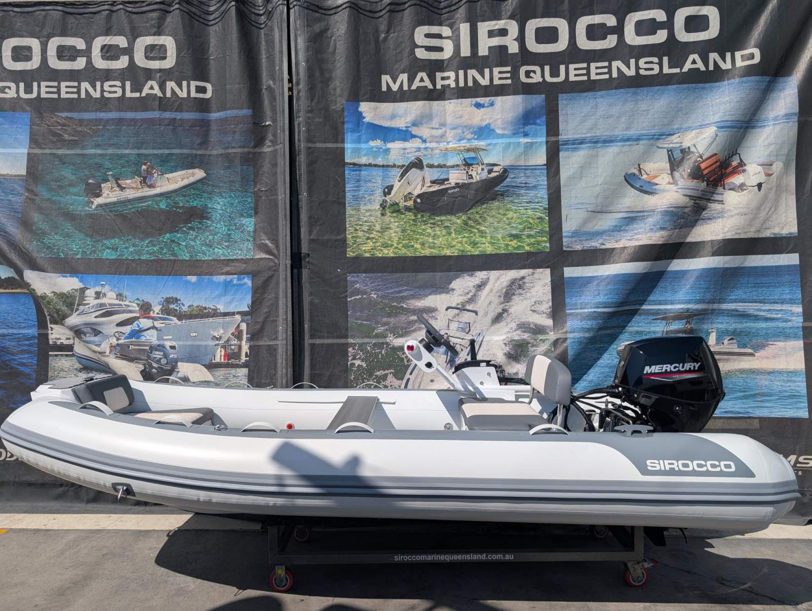 Sirocco A390q Rib Alloy Alloy centre console RIB with hypalon tubes