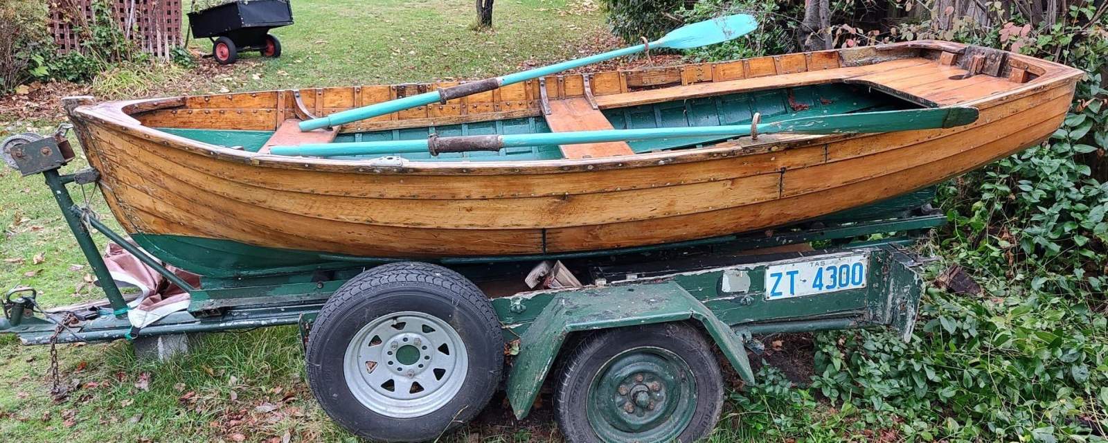 Fazackerley Collectors Boats Huon Pine, Clinker built Dinghy