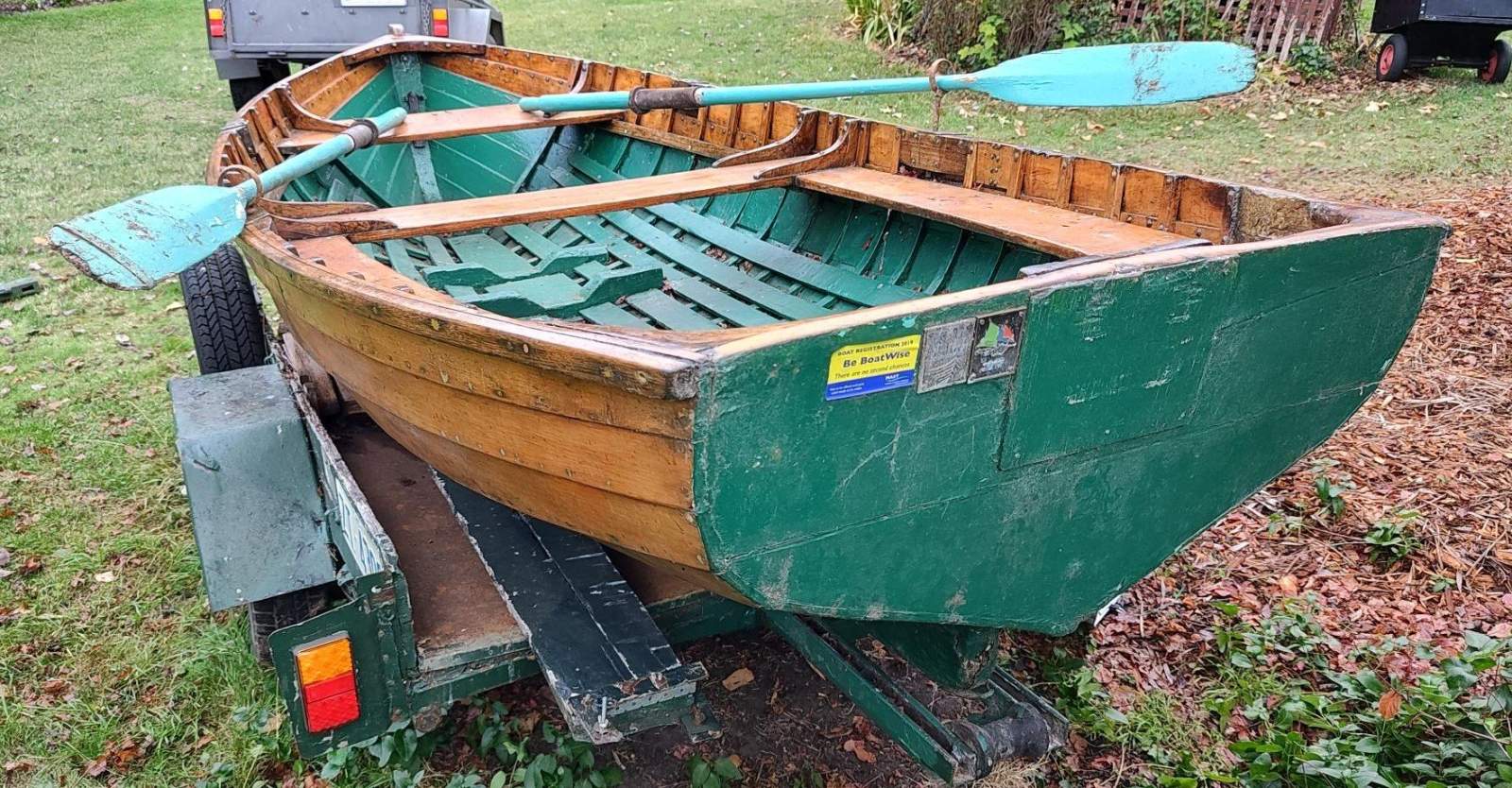 Fazackerley Collectors Boats Huon Pine, Clinker built Dinghy