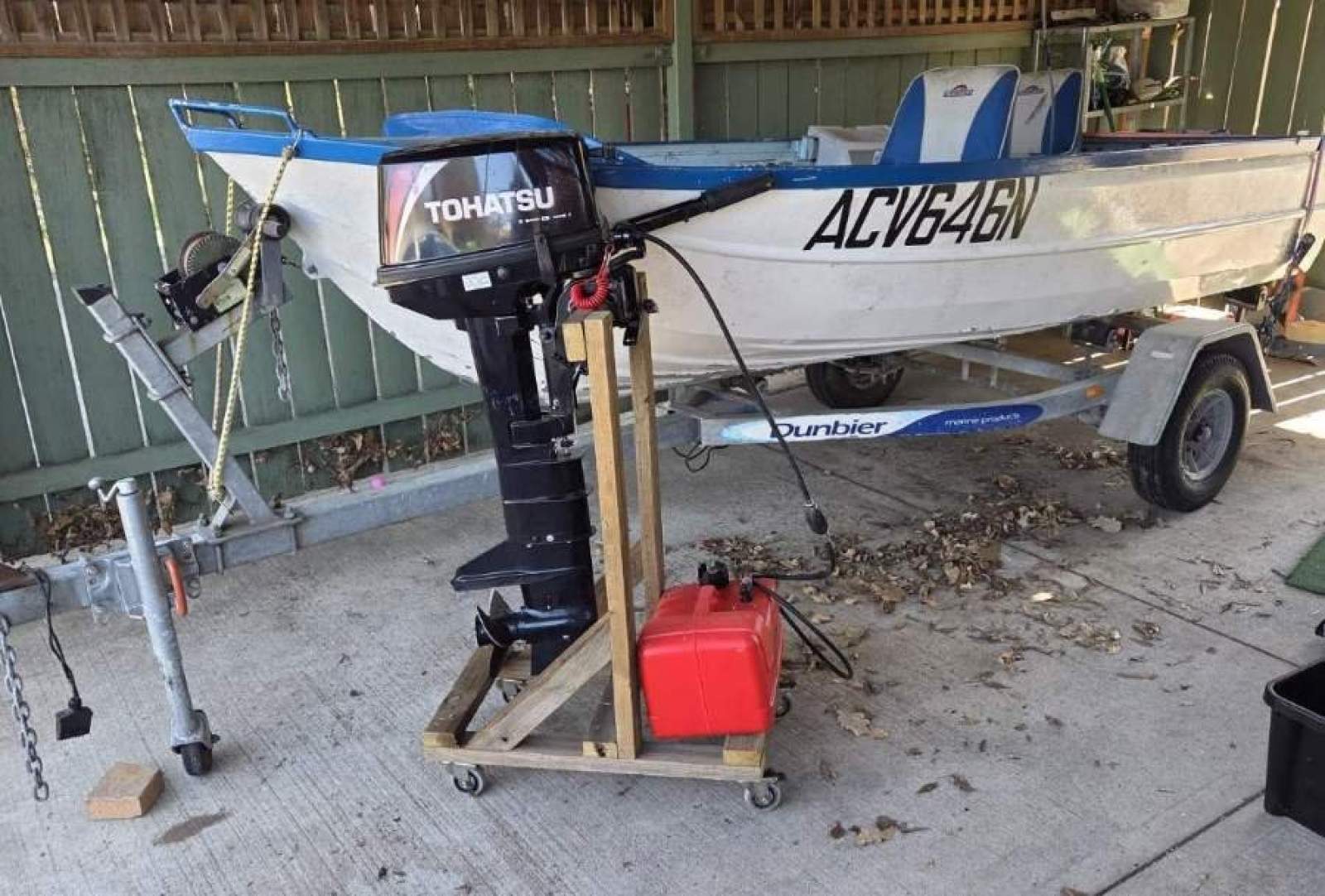 Quintrex 12 Foot Tinny with 9.8 Tohasu engine