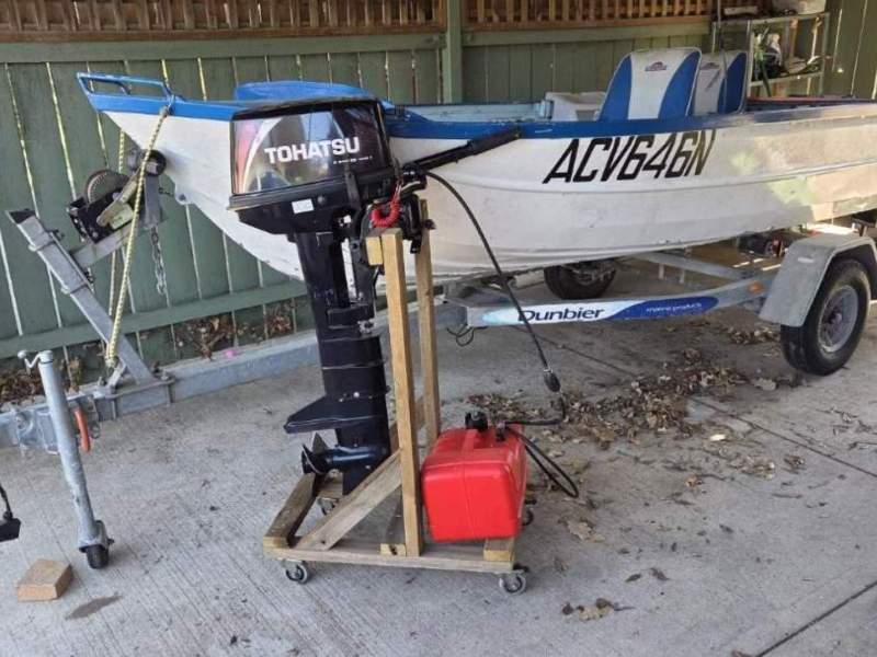 Quintrex 12 Foot Tinny with 9.8 Tohasu engine