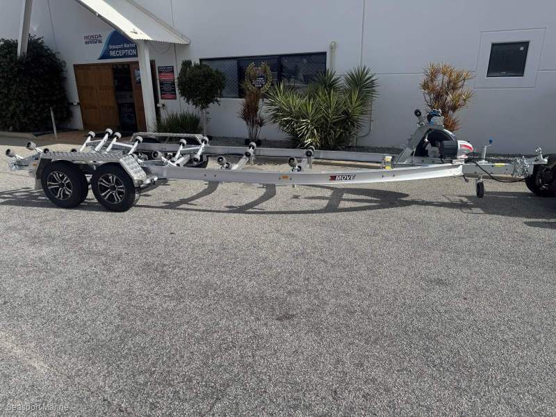 Move alloy boat trailer - Alloy 2600 ATM Tandem 14" Roller trailer