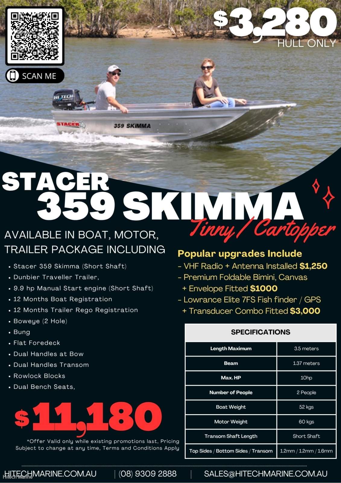 Stacer 359 Skimma Stacer 359 Skimma Aluminium Tinny / Dinghy